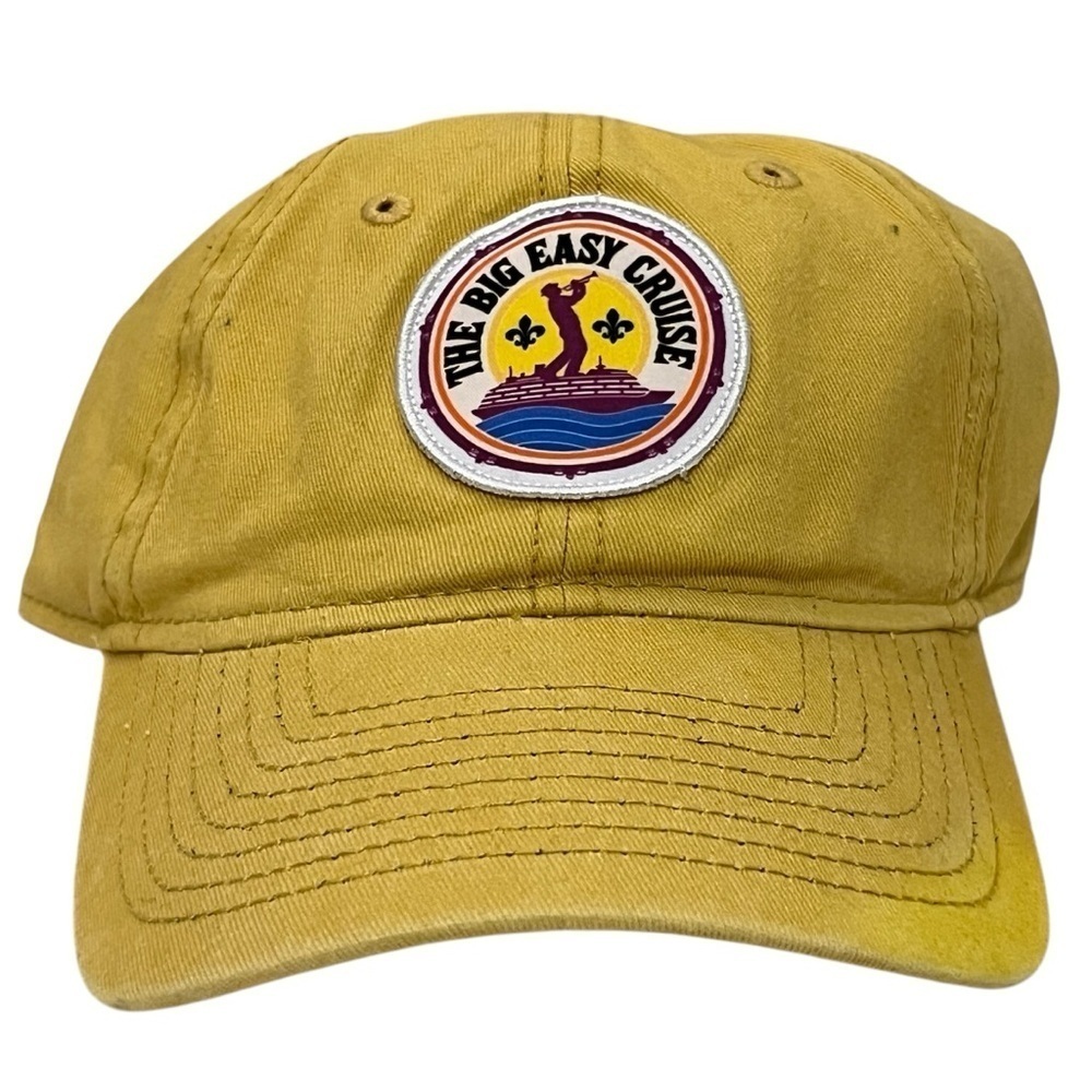 Star Vista Live for Big Easy Cruise Adjustable Gold Cotton Travel Cap